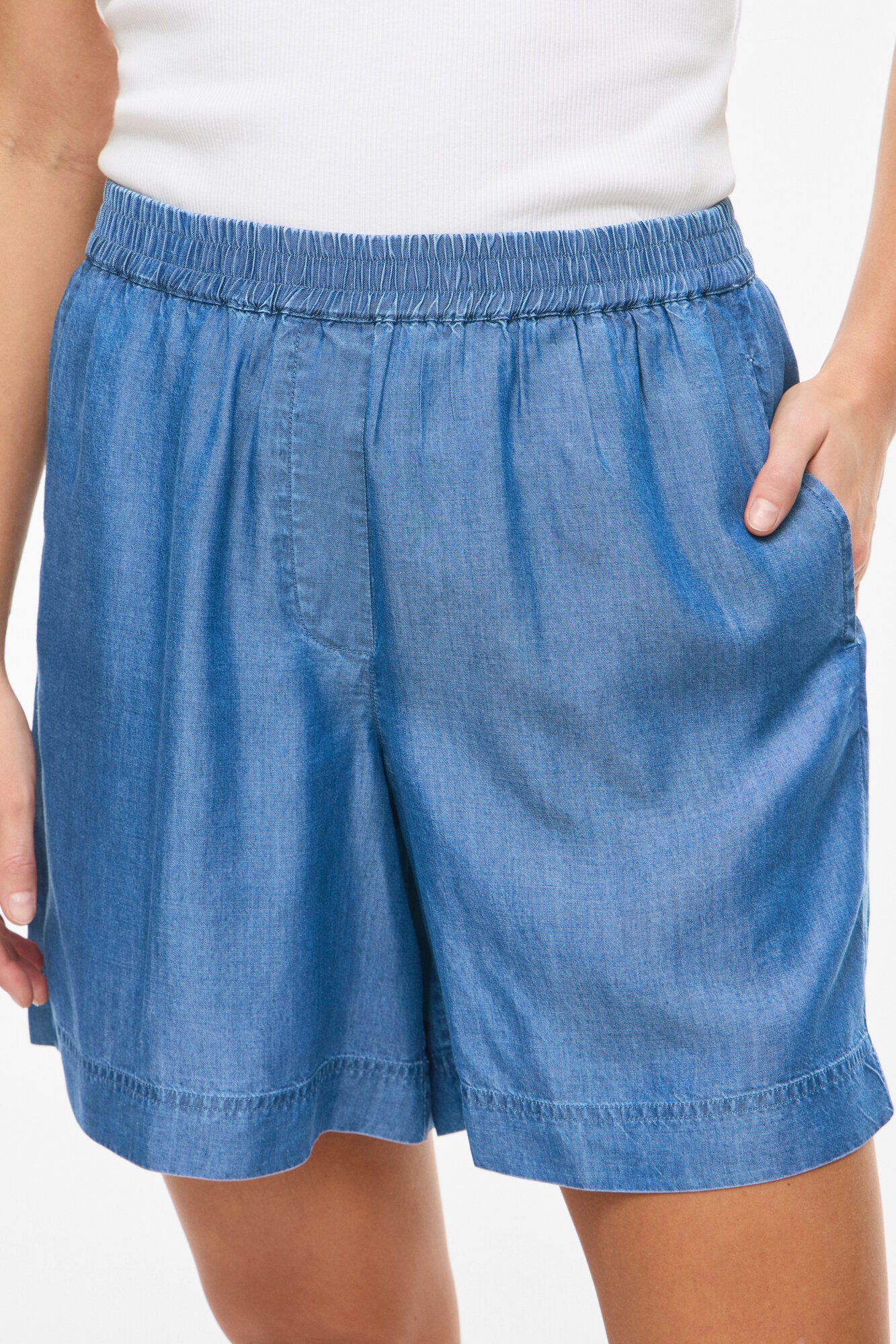 Vitevira denimshorts - Medium Blue Denim